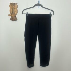 Athleta Derek Lam 10C cropped mesh leggings black